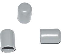100 x capuchon pour tube rond D=8 mm L=12 mm gris PVC