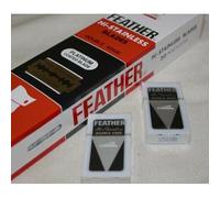 100 X Feather Shaving Double Edged Razor Blades