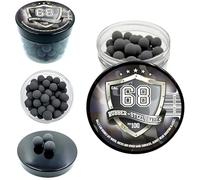 100 x Hard Mix Rubber Steel Balls for Home and Self Defense Pistols in .68 Cal. Billes Caoutchouc-Acier de Calibre 68