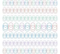 100 X Heart Shaped Paper Clips,Colourful Paper Clips,Cute Metal Paper Clips,Macaron Paper Clips For Stationery And Office Supplies