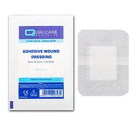 100 x Pansement adhésif (8 cm x 6 cm) Tissu Plâtre stérile premiers secours Cut Broutent