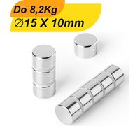100 x plaque magnétique néodyme aimant rond super aimant fort petits aimants plats aimants 15x10