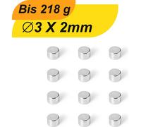 100 x plaque magnétique néodyme aimant rond super aimant fort petits aimants plats aimants 3x2