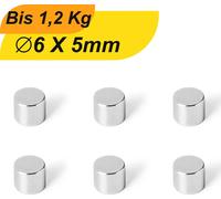 100 x plaque magnétique néodyme aimant rond super aimant fort petits aimants plats aimants 6x5