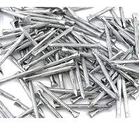 100 x Pointe Acier Trempé Zingué Clou Tête Fraisée Corps Strié 4.5 x 70