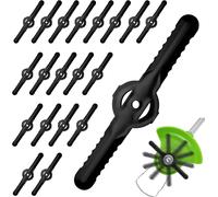100 x Replacement Plastic Blades: 14 cm Plastic Blade,Plastic Blades for Edgers,Grass Cutting Blades,Edging Accessories for Garden and Lawn Edging