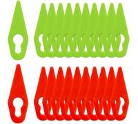 100 x Replacement Plastic Blades for Edging,Edging Cutting Blade Plastic Lawn Mower for Garden and Lawn Edging (Green)