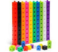 100 x Stackable Math Cubes,Montessori Educational Game for Children 3+ Years,Building Blocks Numberblocks,Calculation Activities and Learning Counting,Gift for Boys/Girls