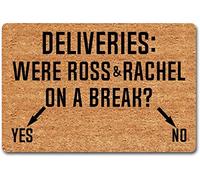 100 yeah were Ross&Rachel on a Break Tapis de porte d'entrée d'intérieur amusant avec dos en caoutchouc antidérapant 60 x 40 cm