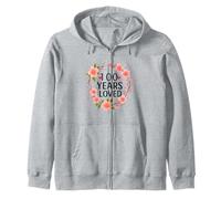 100 Years Loved Floral 100th Birthday Women 100 Years Old Sweat à Capuche