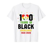 100 Years of Black Excellence 1926-2026 Celebration African T-Shirt