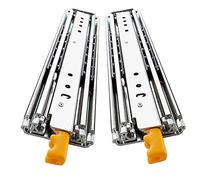 1000 - 2000mm Glissières Pour Tiroirs Ultra Charge Lourde Avec Serrure, Coulisses Extension Complète, Roulement À Billes, Solide Et Robuste, Capacité De Charge 180 Kg, 1 Paire ( Taille : 76in(190cm) )