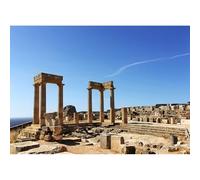 1000(26x38cm)-Piece Adult Puzzle, Ancient Greek site Mediterranean Doric Column Style Building Puzzle, Youth Challenge Game Intellectual Toy