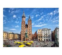 1000(26x38cm)-Piece Adult Puzzle, Medieval Architecture St. Mary's Church Puzzle, Adolescent Game Intellectual Toy Gift