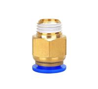 1000/50 Pcs PC4-M6 PC4-01 PC6-01 Pneumatic Connectors Brass Part For MK8 Tube Filament M6 M10 Feed Fitting Coupler 3D Printers(PC10-01)