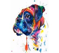 1000(70x50cm) pièces de Puzzle Adulte, Arbre géant Chien Adulte de Nouveau modèle de Chien carré Aquarelle, Cadeau de Jouet de Jeu de défi Familial