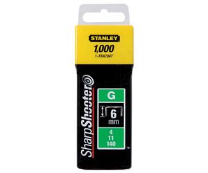 1000 agrafes type G 6 mm Stanley TRA704T