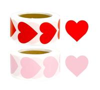 1000 Autocollants En Forme De Coeur, Autocollants D'Étiquette D'Amour Vierges, Autocollants De Décoration D'Étiquette Artisanale De Bricolage, Adaptés Aux Cartes D'Enveloppe