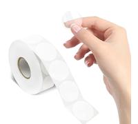 1000 Autocollants transparents de sceau rond, sceau d'oblitération pour courrier en enveloppe autocollants adhésifs transparents avec ligne de perforation pour enveloppes, boîtes et emballages cadeaux