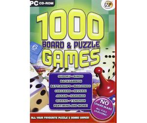 1000 Board and Puzzle Games (PC CD) [import anglais]