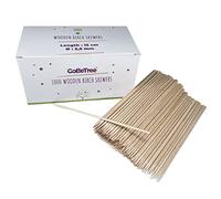 1000 Brochettes en bois de bouleau 15 cm 2.5 mm. Barbecues, Viandes, Légumes, Bâtonnets en bois pour loisirs créatifs