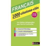 Marie Cosnay, Denis Huisman – Français, 1000 Citations-Clés – Édition 2019