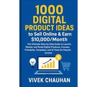 1000 Digital Product Ideas to Sell Online & Earn $10,000/Month: The Ultimate Step-by-Step Guide to Launch, Market, and Scale Digital Products, Courses, Printables, Templates, and AI Tools for Passive