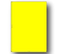 1000 Feuilles Adhésives Jaune Fluo A4 210x297mm Étiquettes Autocollantes pour Imprimante