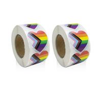 1000 feuilles d'autocollants arc-en-ciel, autocollants cœur, autocollants cadeaux décoratifs, autocollants pour ordinateur portable, autocollants artisanaux