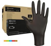 1000 gants jetables noirs M non stériles gants en nitrile non poudrés sans latex,gants médicaux jetables,Protection fiable,alimentaire