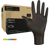 1000 gants jetables noirs S non stériles gants en nitrile non poudrés sans latex,gants médicaux à usage unique,Protection fiable,q