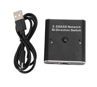 1000 Mbps Network , 2 in 1 Out Or 1 in 2 Out Bidirectional RJ45 Network Splitter, Aluminum Alloy Speed Ethernet Switcher with Plug and Play for 25G. 5G CAT6 Networks