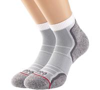 1000 Mile Trainer Liner 2 Pack Senior Hommes blancs/gris L 9-11.5 Male