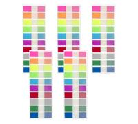 1000 Notes Autocollantes Transparentes Marque-Pages Bureau Planning Memo | Transparence totale claire, couleurs variees vives, collage propre repositionnable, format compact transportable, ecole