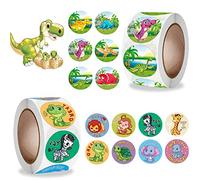 1000 pcs Autocollants Dinosaure,Autocollants Animaux,Autocollants Récompense Animaux,Stickers Dinosaures Enfant,Dinosaure Thèmes Stickers,Animaux Autocollant Rouleau pour Enfants
