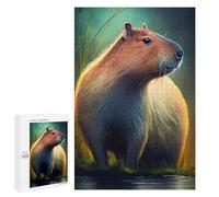 1000 PCS Capybara Water Animal Puzzle pour Adultes Jeux Amusants Soulage Le Stress Difficile à Compléter 1000 PCS