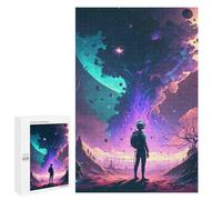 1000 PCS Casse-têtes pour Adolescents Astronaut in Alien Landscape -7 Casse-têtes pour Adultes Jeu Pratique Défi Difficile Cadeaux Uniques pour Anniversaire Et Noël 1000 PCS