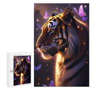 1000 PCS Casse-têtes pour Adolescents Enchanted Tiger Portrait Casse-têtes pour Adolescents Activités Familiales pour Anniversaire, Noël Et Cadeaux Uniques 1000 PCS