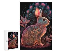 1000 PCS Casse-têtes pour Adolescents Fantasy Rabbit Artwork Casse-têtes pour Adolescents Activités Familiales pour Anniversaire, Noël Et Cadeaux Uniques 1000 PCS