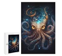 1000 PCS Casse-têtes pour Adolescents Galactic Octopus Art Print Casse-têtes pour Adolescents Activités Familiales pour Anniversaire, Noël Et Cadeaux Uniques 1000 PCS