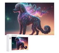 1000 PCS Casse-têtes pour Adolescents Galactic Poodle Cosmic Canine Wonder -2 Casse-têtes pour Adultes Jeu Pratique Défi Difficile Cadeaux Uniques pour Anniversaire Et Noël 1000 PCS