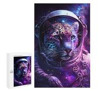 1000 PCS Casse-têtes pour Adolescents Leopard Astronaut Space Suit Casse-têtes pour Adolescents Activités Familiales pour Anniversaire, Noël Et Cadeaux Uniques 1000 PCS