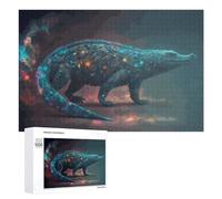 1000 PCS Casse-têtes pour Adolescents Neon Lizard A Digital Artwork Casse-têtes pour Adultes Jeu Pratique Défi Difficile Cadeaux Uniques pour Anniversaire Et Noël 1000 PCS
