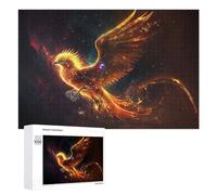 1000 PCS Casse-têtes pour Adolescents Phoenix Rise Celestial Flame Artwork Casse-têtes pour Adultes Jeu Pratique Défi Difficile Cadeaux Uniques pour Anniversaire Et Noël 1000 PCS