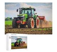 1000 PCS Casse-têtes pour Adolescents Powerful Tractor in Action on Farm Field -2 Casse-têtes pour Adultes Jeu Pratique Défi Difficile Cadeaux Uniques pour Anniversaire Et Noël 1000 PCS