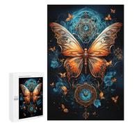 1000 PCS Casse-têtes pour Adolescents Steampunk Butterfly Art Print-1 Casse-têtes pour Adolescents Activités Familiales pour Anniversaire, Noël Et Cadeaux Uniques 1000 PCS