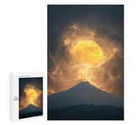 1000 PCS Casse-têtes pour Adolescents Thunderstorm Moonlit Mountain Casse-têtes pour Adolescents Activités Familiales pour Anniversaire, Noël Et Cadeaux Uniques 1000 PCS