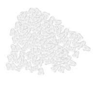 1000 Pcs en Caoutchouc Silicone Doux Boucles d'oreilles Arrière-Plan d'oreilles pour Goujons Boucles d'oreilles Constatations Accessoires Tube Bouchons d'oreille