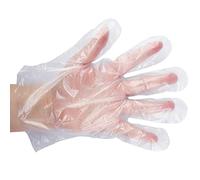 1000 pcs Gants jetables en plastique transparent de polyéthylène, gants en PE transparents pour cuisiner nettoyage peinture coloration des cheveux