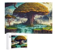 1000 PCS Jeux De Puzzle pour Adolescents Enchanted Forest with Majestic Tree Jeux De Puzzle pour Adolescents : Détente, Divertissement Et Humour, Cadeaux Anti-Stress 1000 PCS